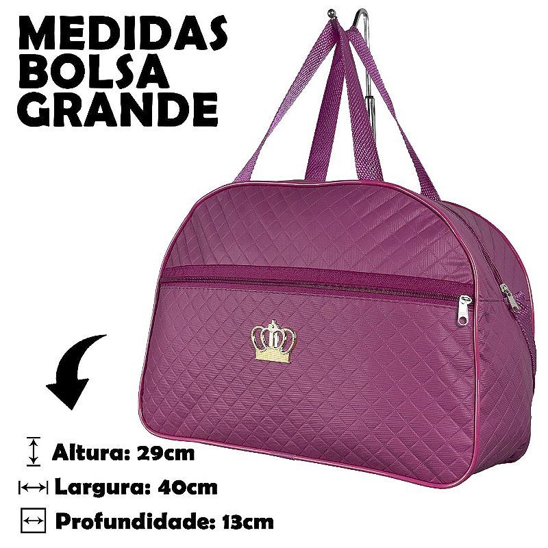 Kit Mala Bolsa Maternidade 2 Peças Zíper - Pink