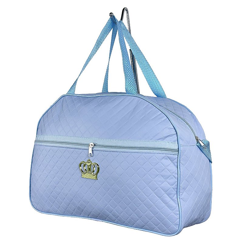 Kit Mala Bolsa Maternidade 2 Peças Zíper - Azul Bebe