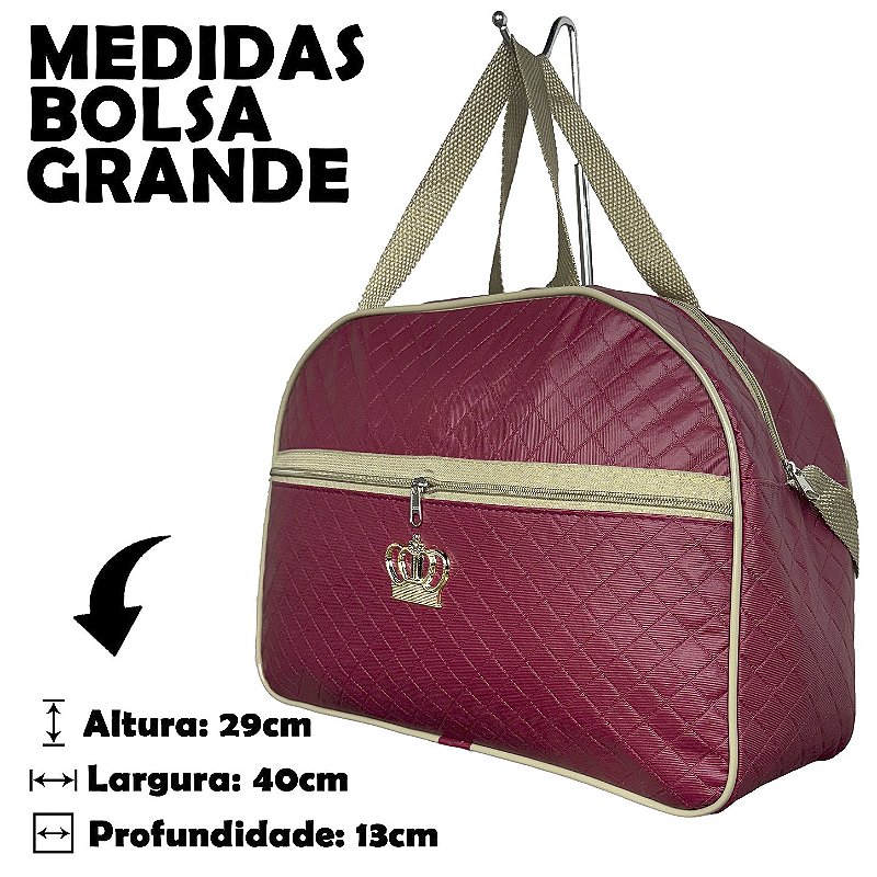 Kit Mala Bolsa Maternidade 2 Peças Zíper- Vermelha