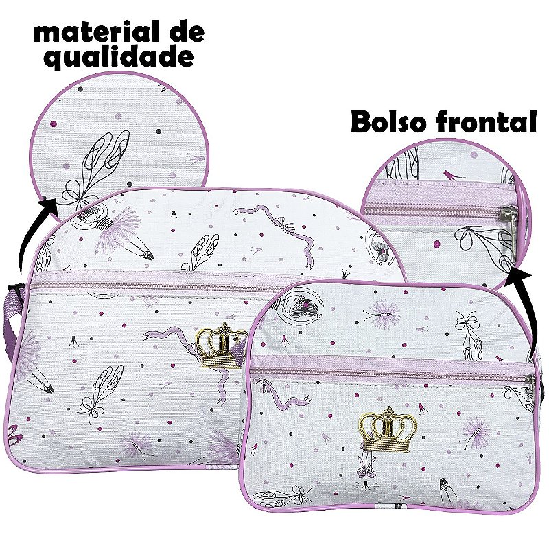 Kit Maternidade 2 Peças Zíper - Bailarina