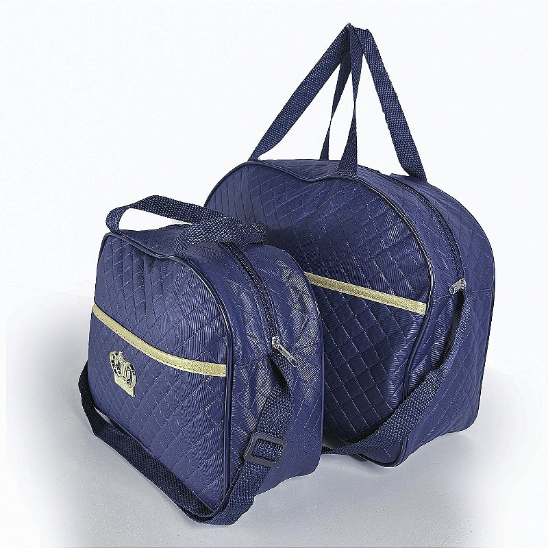 Kit 2 Bolsa Maternidade com Trocador de Bebê Dobravél - Azul Marinho