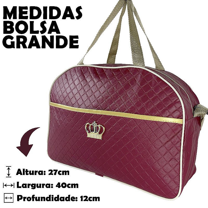 Kit Mala Bolsa Maternidade 3 Peças – Mala Grande, Mala Média e Mochila Vermelho