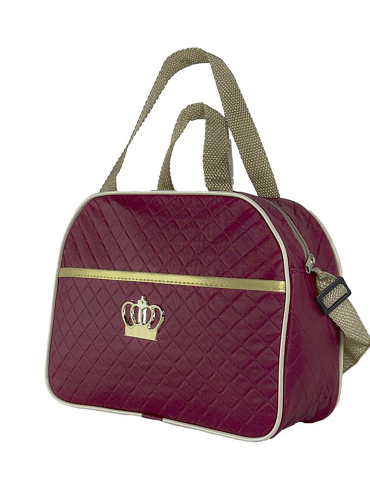 Kit Mala Bolsa Maternidade 3 Peças – Mala Grande, Mala Média e Mochila Vermelho