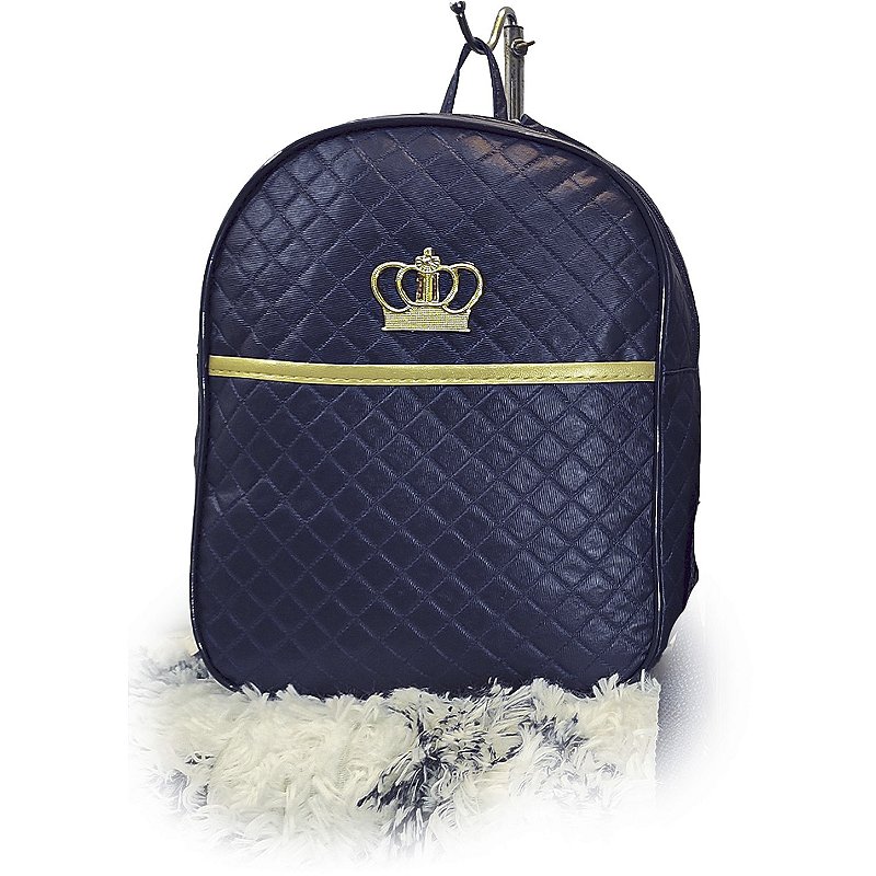 Kit Maternidade 4 Peças – Mala Grande, Mala Média e Mochila e Trocador Azul Marinho
