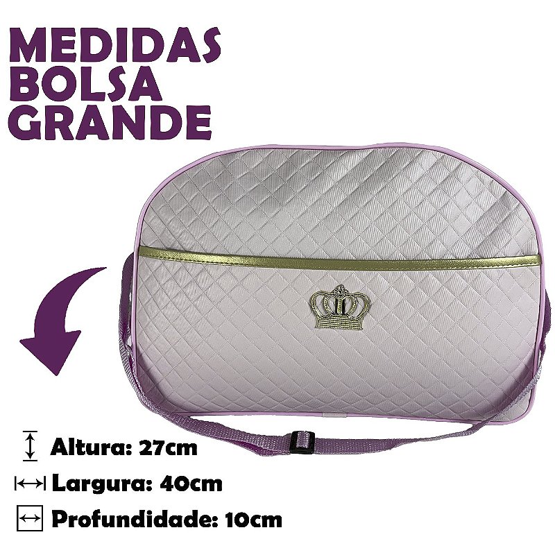 Kit Maternidade 4 Peças – Mala Grande, Mala Média e Mochila e Trocador Rosa BB