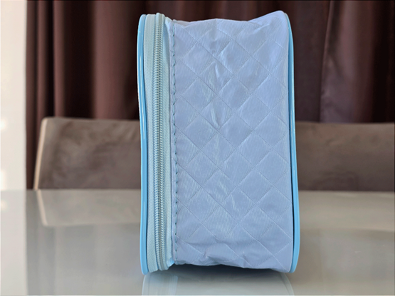 Kit Necessaire Organizadora Transparente P/M/G Azul BB