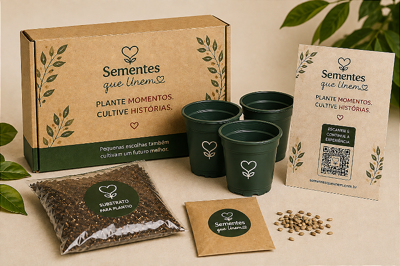 Kit Sementes que Unem — Plante Momentos, Cultive Histórias - Familia
