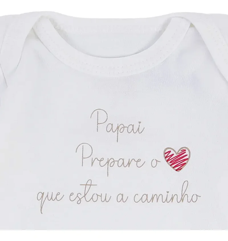 KIT REVELAÇÃO PAPAI - BODY E CAIXA PRESENTE KIKO BABY 03662