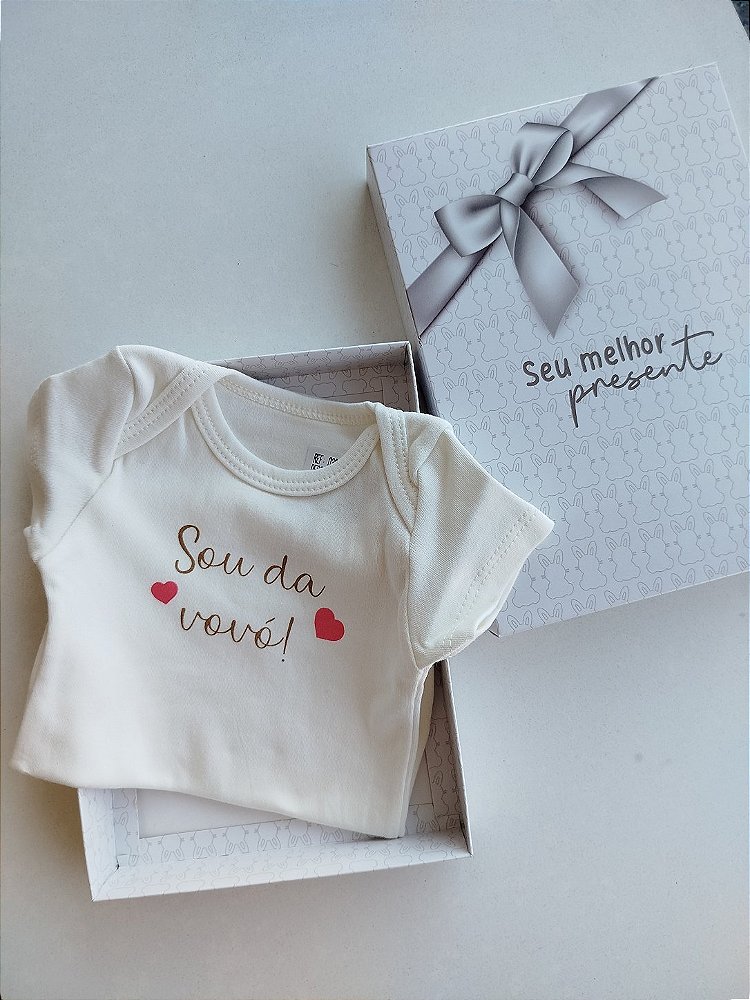 KIT SOU DA VOVÓ - BODY E CAIXA PRESENTE KIKO BABY 03869