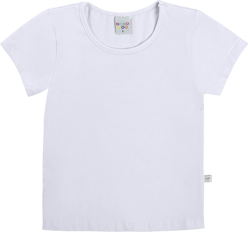 BLUSA HAVE FUN BASICA MANGA CURTA BRANCA 28271