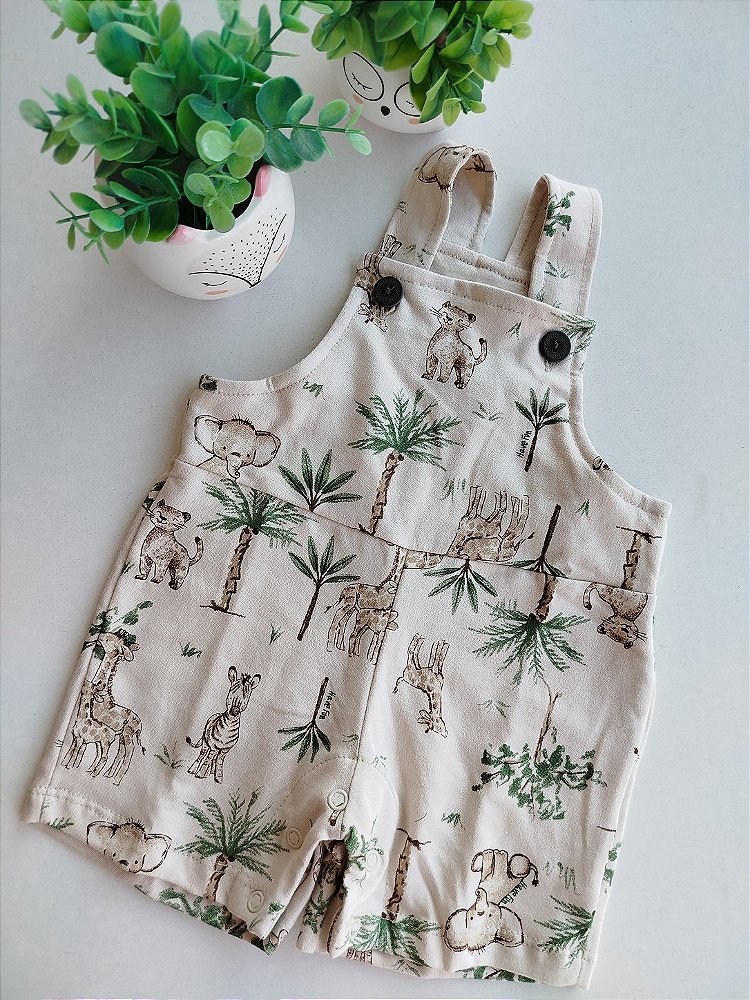 JARDINEIRA HAVE FUN ESTAMPADA SAFARI MOLETIM 30631