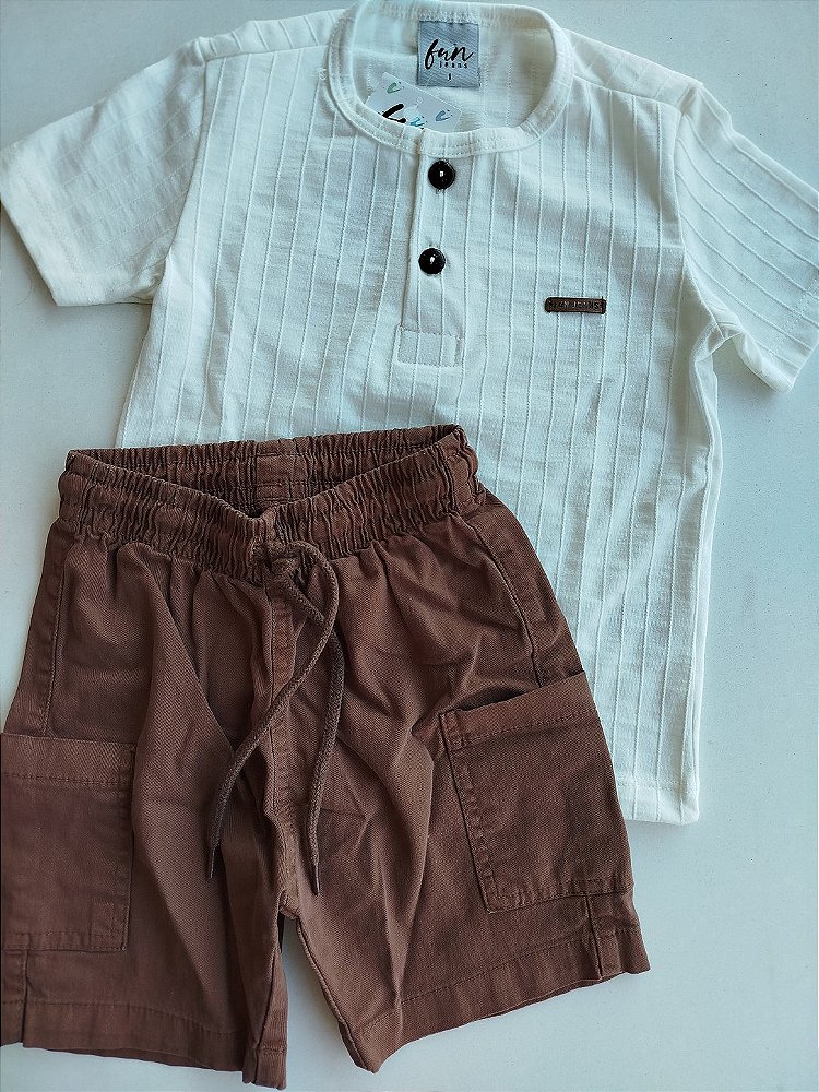 CONJUNTO HAVE FUN MALHA TEXTURIZADA/SARJA 30554