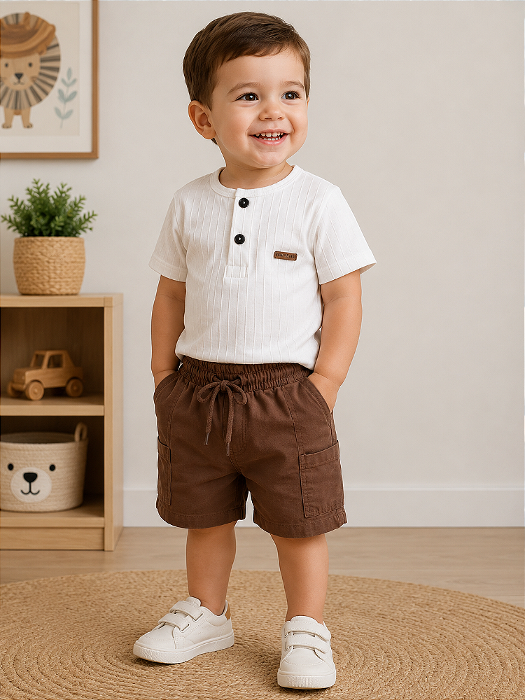 CONJUNTO HAVE FUN MALHA TEXTURIZADA/SARJA 30554