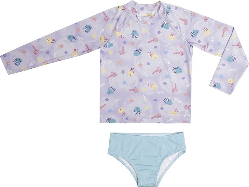 CONJUNTO HAVE FUN LILAS PROTEÇÃO UV 30601