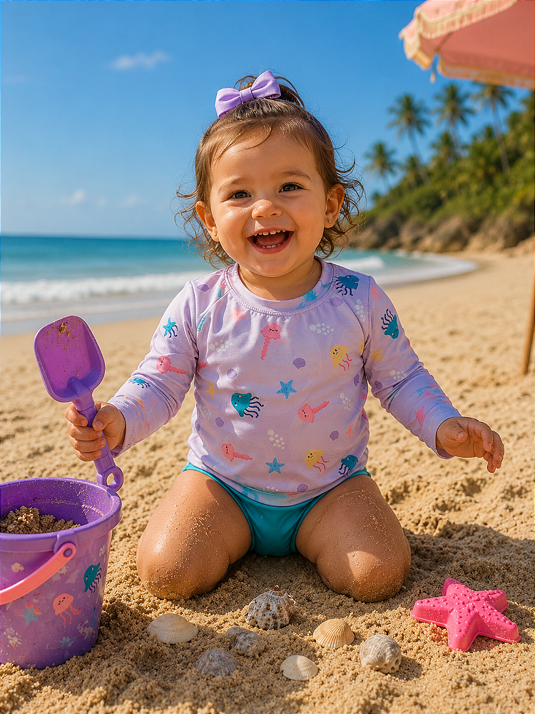 CONJUNTO HAVE FUN LILAS PROTEÇÃO UV 30601