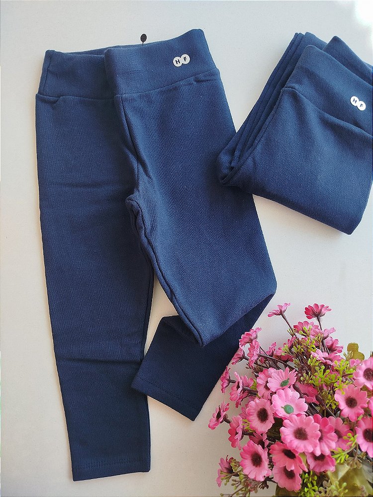 CALCA HAVE FUN LEGGING BASICA MOLECOTTON MARINHO 28295