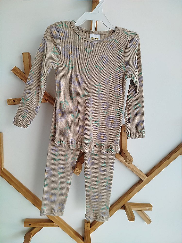 PIJAMA HAVE FUN FLORAL CANELADO 30375