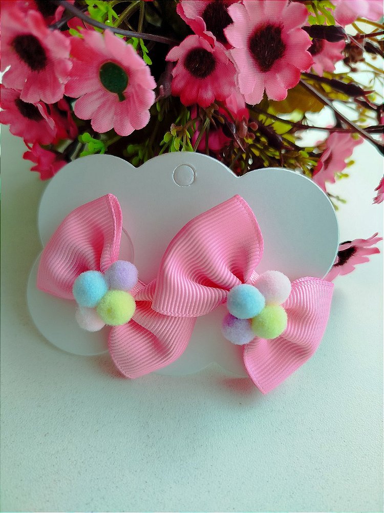 PAR DE LAÇOS NA PRESILHA PARA BEBE TAM. M