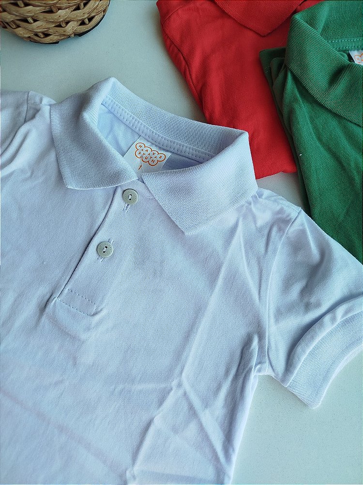 CAMISA POLO HAVE FUN BASICA BRANCA 29880