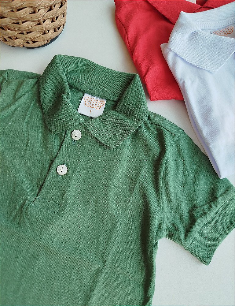 CAMISA POLO HAVE FUN BASICA VERDE ASPARGO 29880