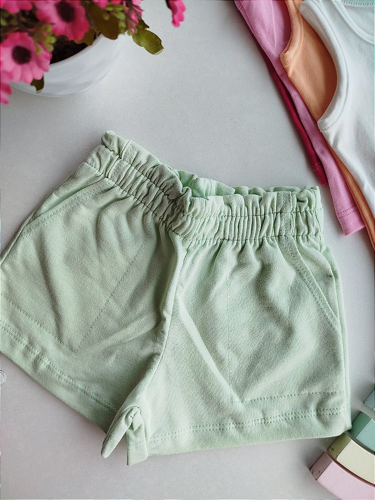 SHORTS ROVI KIDS FEMININO VERDE NEVOA 918991