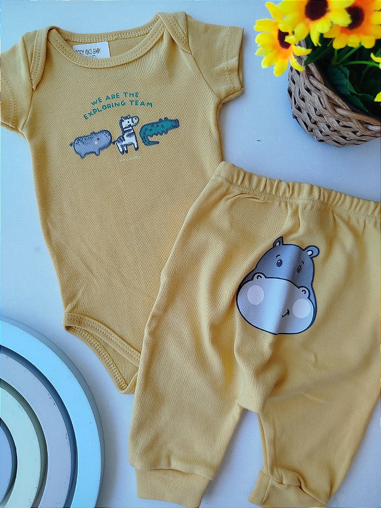 CONJUNTO KIKO BABY BODY CURTO E CALÇA 14627B