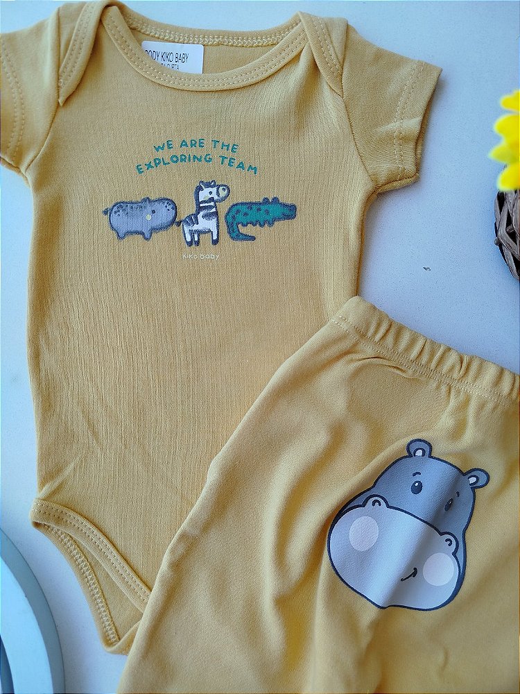 CONJUNTO KIKO BABY BODY CURTO E CALÇA 14627B