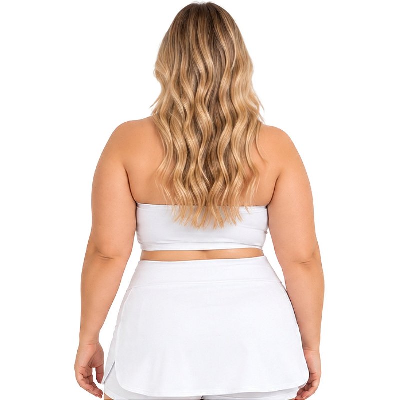 Top Tomara que Caia Plus Size Faixa Sem Bojo com Elástico Confortável 3035A