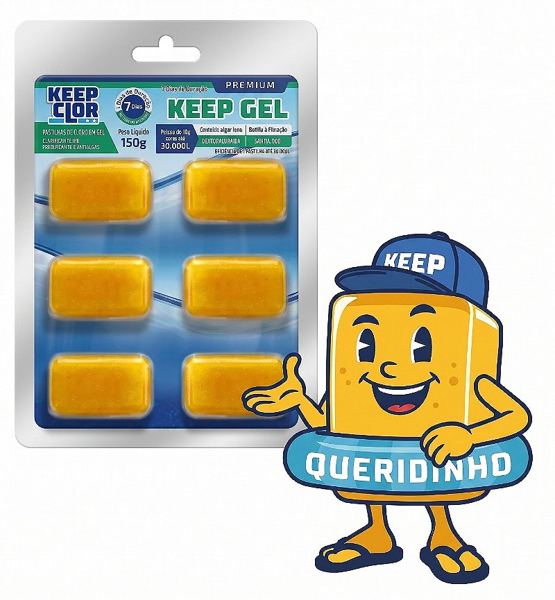 Keep Clor Keep Gel Clarificante Premium 180g – Água Cristalina Rápida