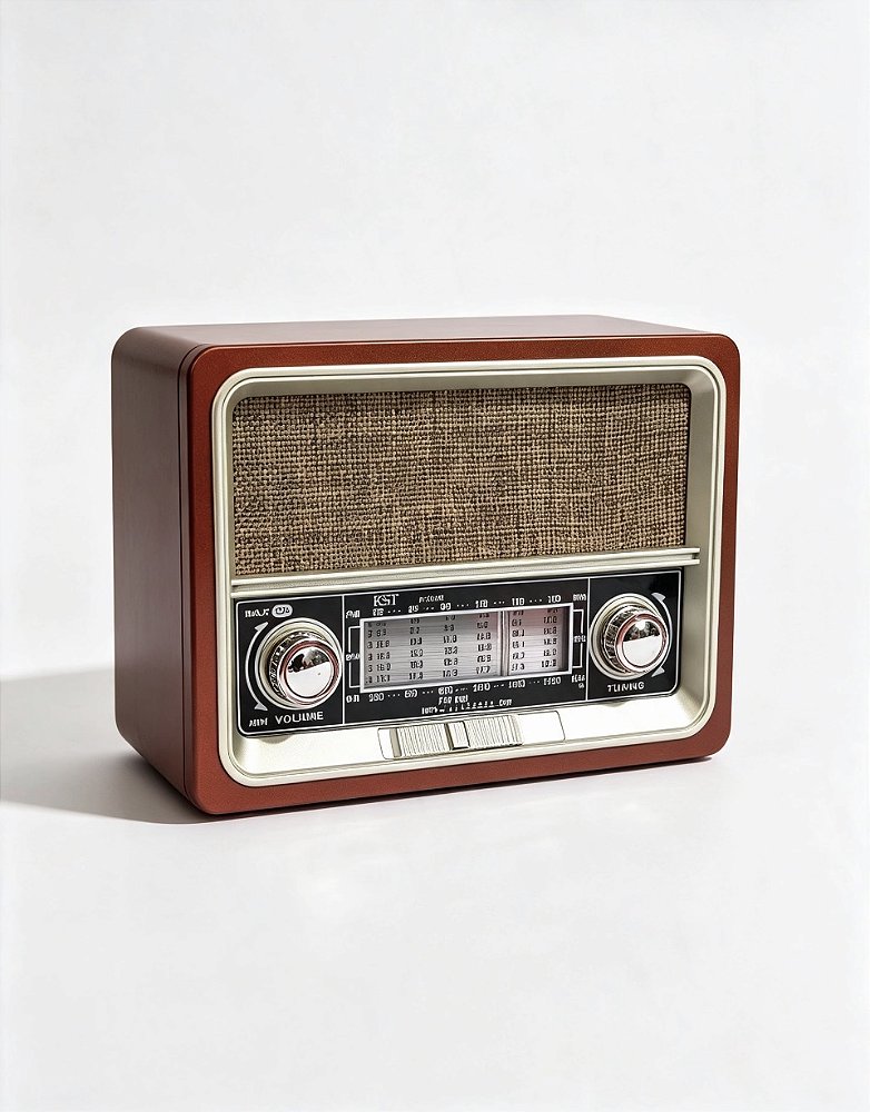 RADIO RETRO AM/FM/USB/AUX/PAINEL SOLAR REF K103S