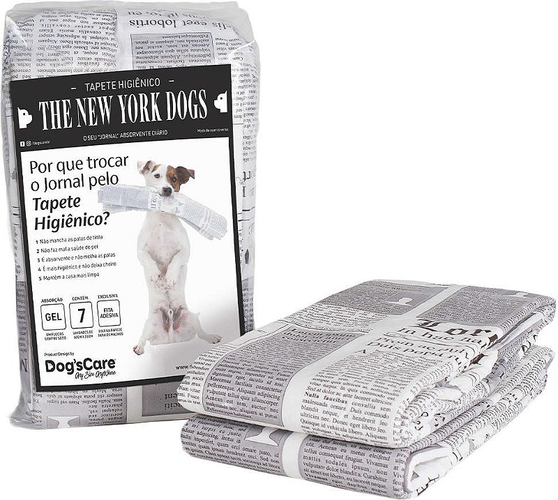 Tapete Higiênico Dogs Care Para Cães The New York Dogs - 30un