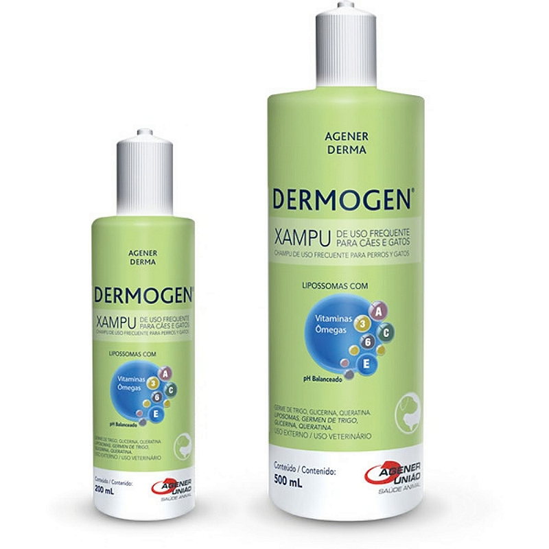 Shampoo Agener União Dermogen Equilíbrio para Cães e Gatos