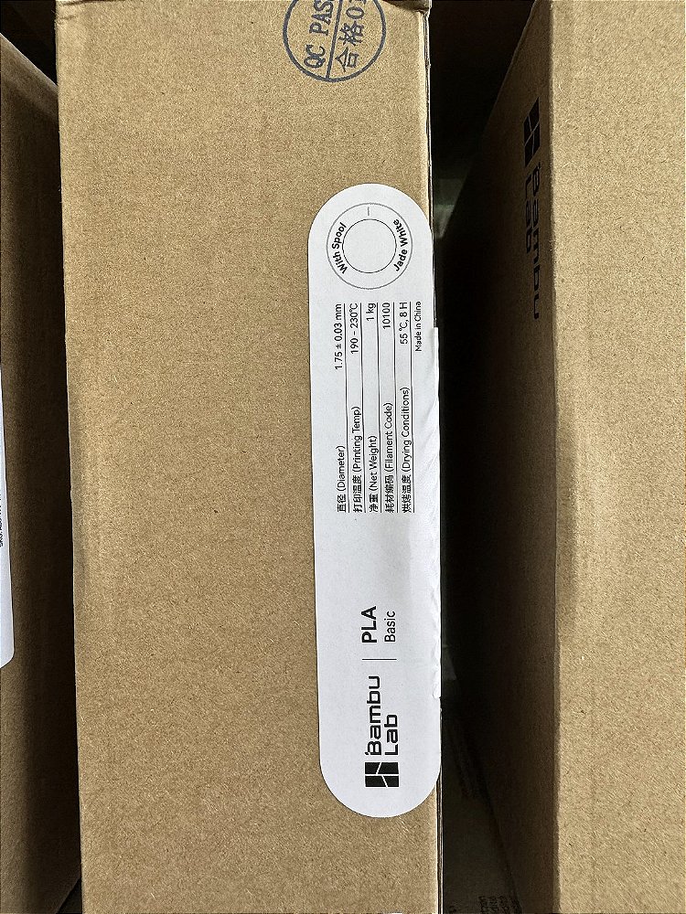 FILAMENTO BAMBU LAB PLA BASIC 1KG BRANCO