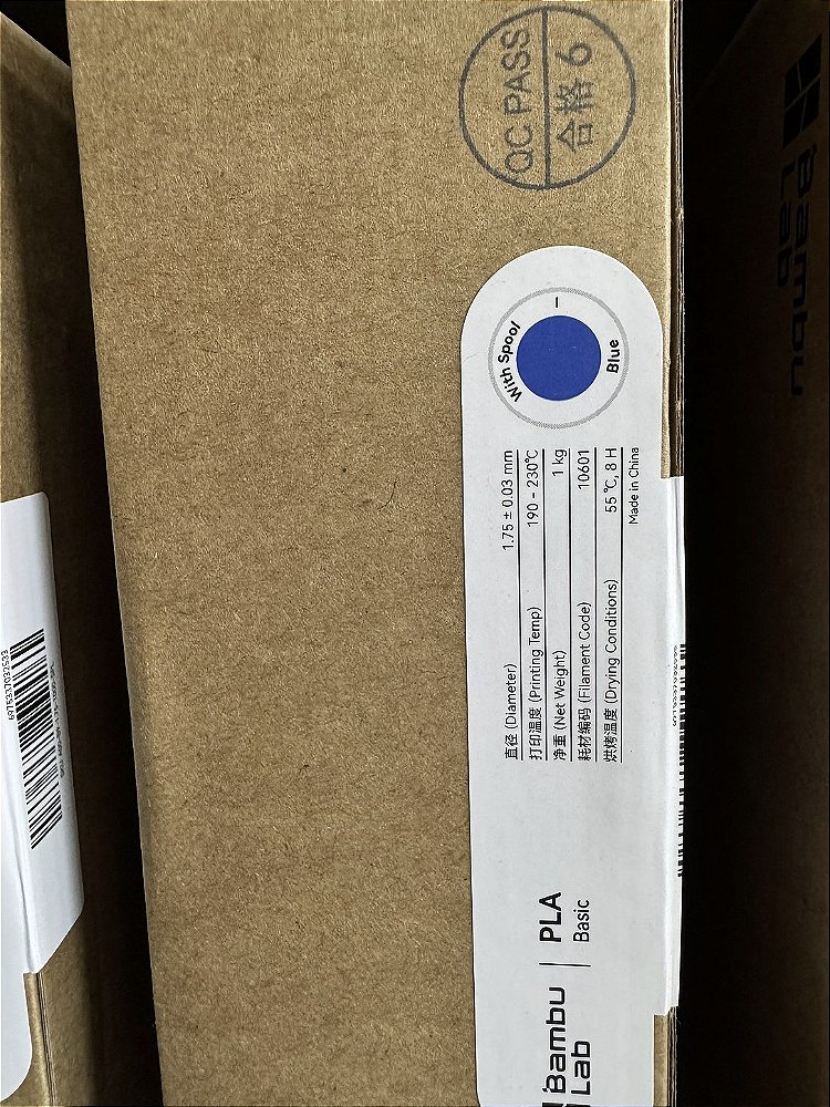 FILAMENTO BAMBU LAB PLA BASIC 1KG AZUL