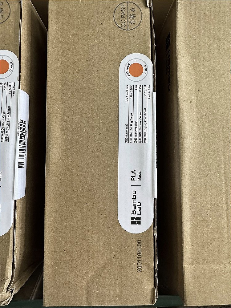 FILAMENTO BAMBU LAB PLA BASIC 1KG LARANJA