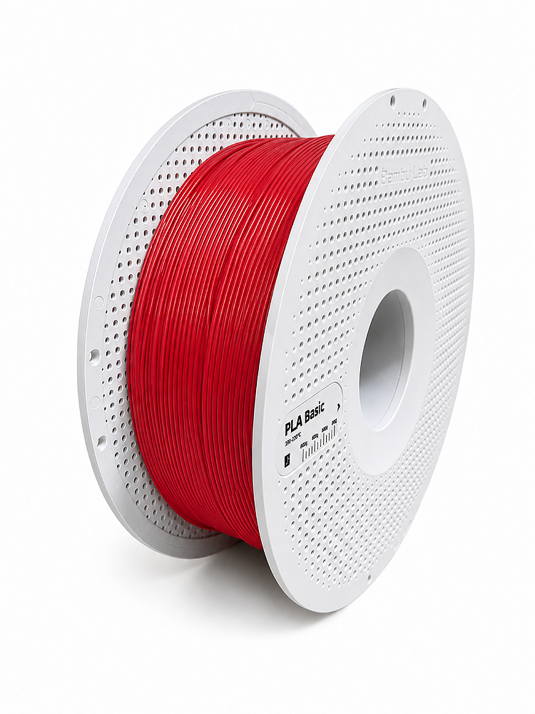 FILAMENTO BAMBU LAB PLA BASIC 1KG VERMELHO