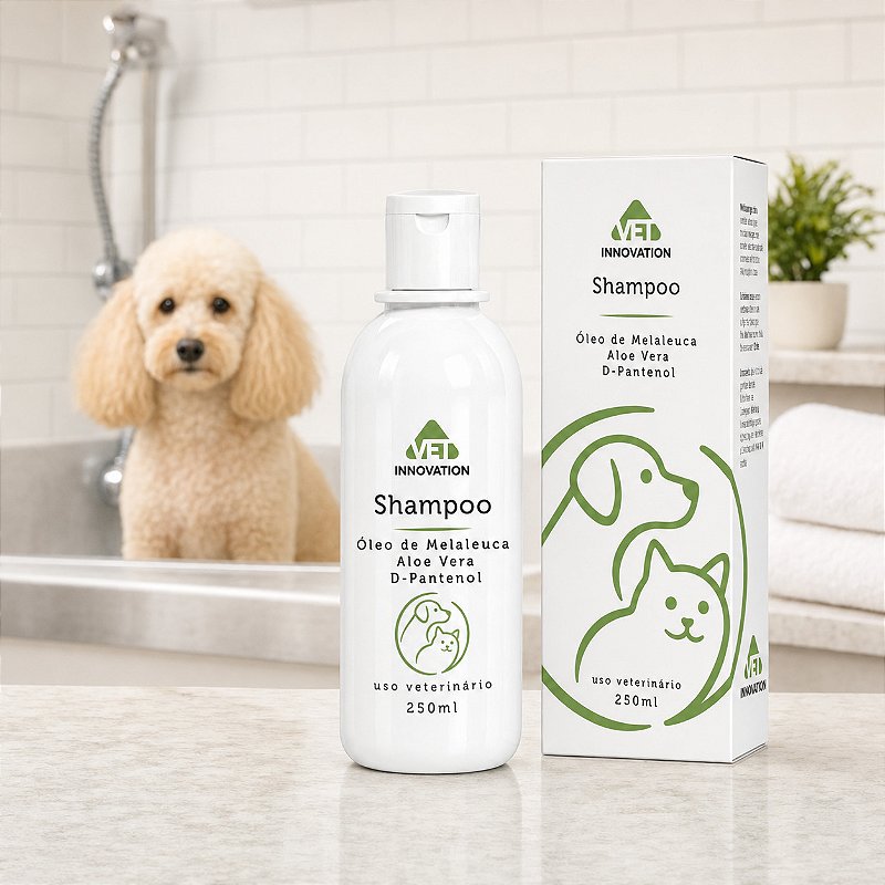 Shampoo Melaleuca Aloe Vera D Pantenol Pet 250ml com caixa