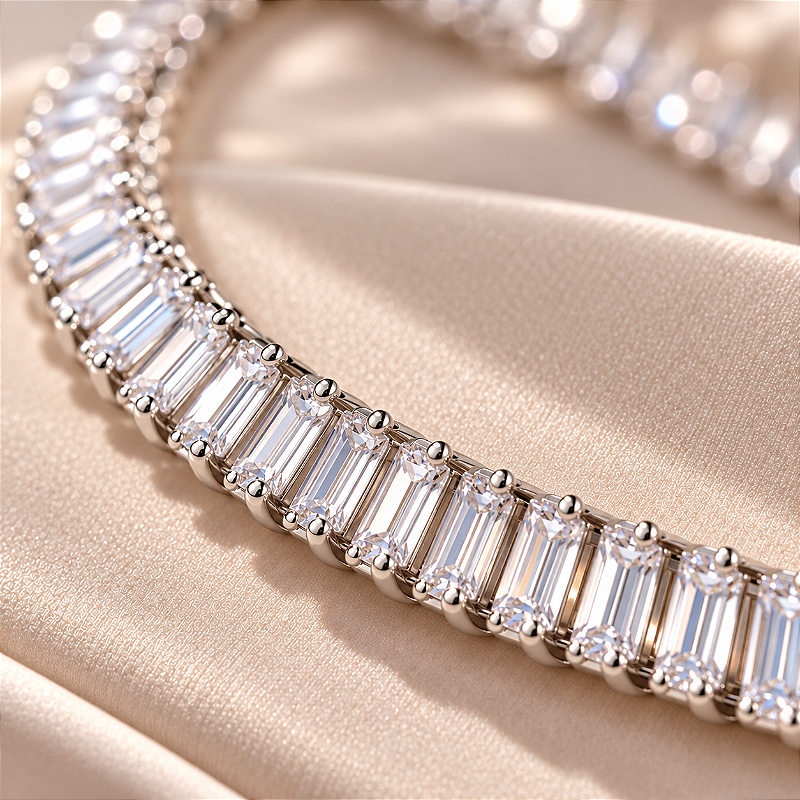 Choker Riviera Baguete Cristal com Extensor