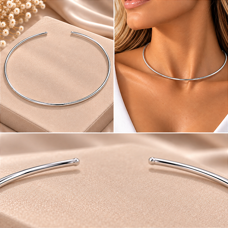 Choker Aro Tubo Liso 3mm