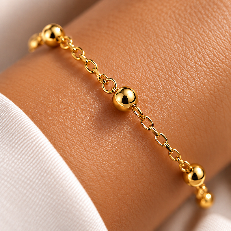 Pulseira Bola Lisa 4mm