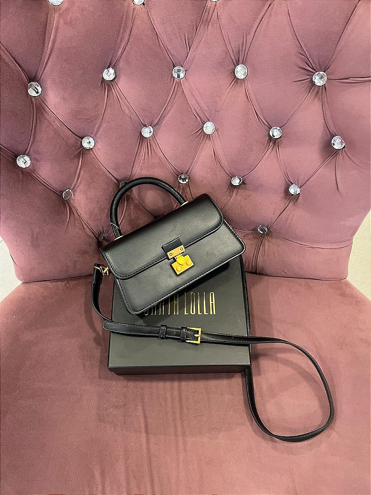 BOLSA SL PEQUENA SOFT ALCA TRANSVERSAL - V27 PRETO BOLSA