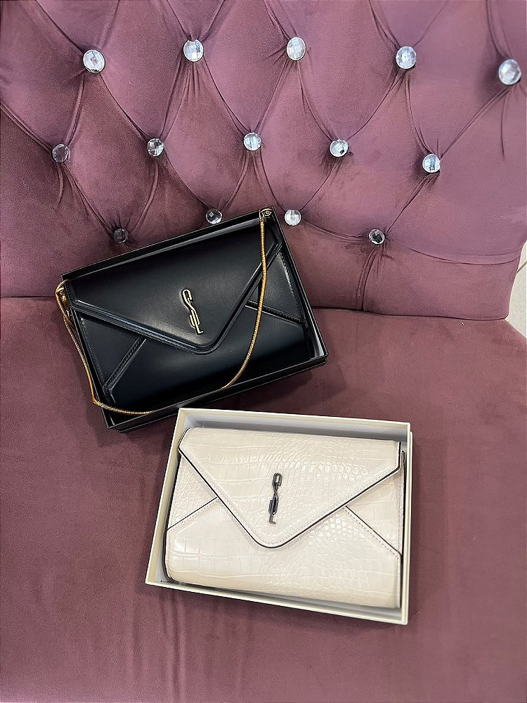 BOLSA SL CLUTCH SOFT ALÇA TRANSVERSAL - V27 PRETO BOLSA