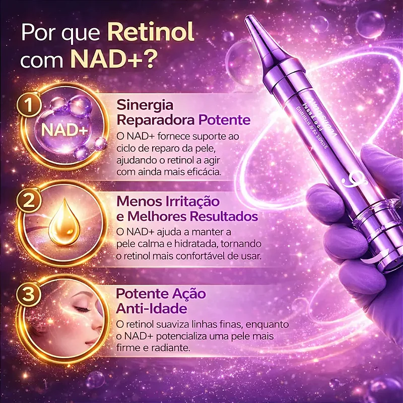 Creme Anti-Rugas Numbuzin 9+ NAD+ Retinol Volumetox Efeito Lifting Para Linhas de Expressão e Olhos
