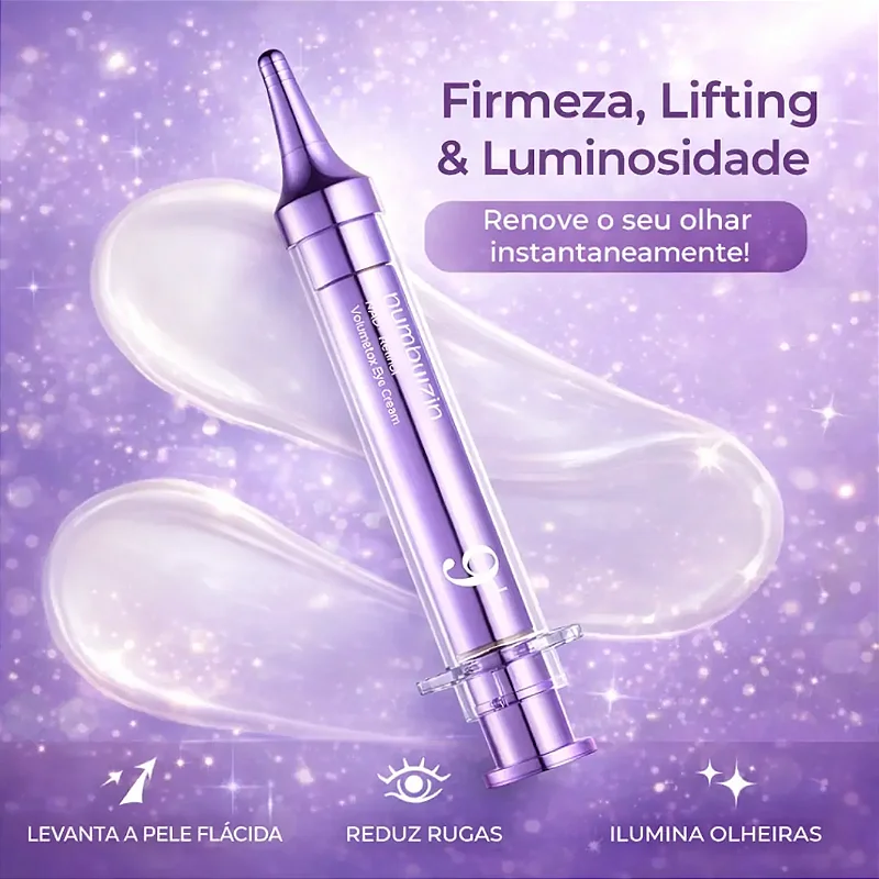 Creme Anti-Rugas Numbuzin 9+ NAD+ Retinol Volumetox Efeito Lifting Para Linhas de Expressão e Olhos