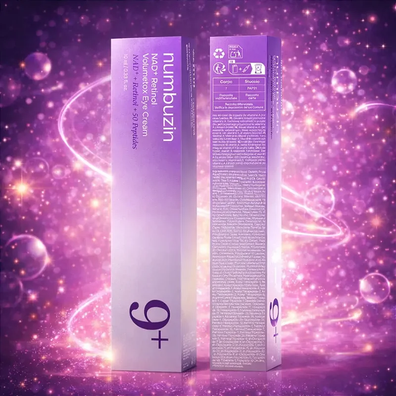 Creme Anti-Rugas Numbuzin 9+ NAD+ Retinol Volumetox Efeito Lifting Para Linhas de Expressão e Olhos