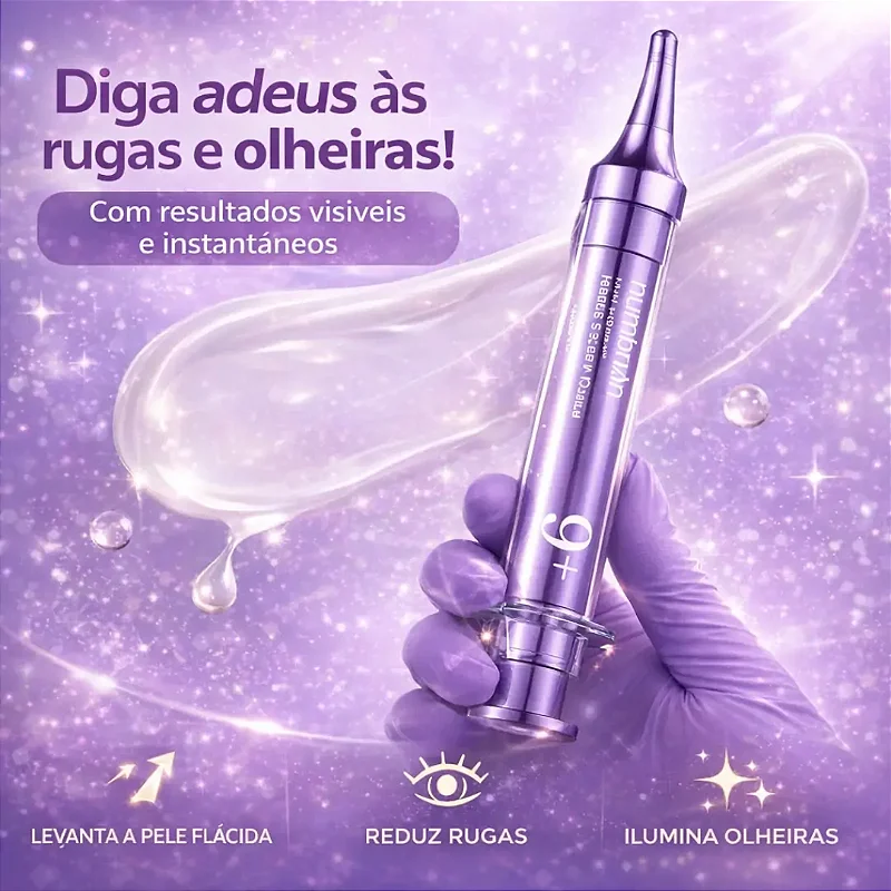 Creme Anti-Rugas Numbuzin 9+ NAD+ Retinol Volumetox Efeito Lifting Para Linhas de Expressão e Olhos