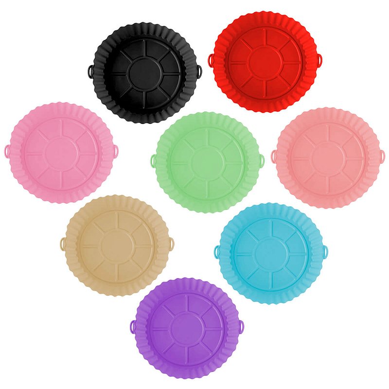 Forma de Silicone para Air Fryer 20 cm Reutilizável