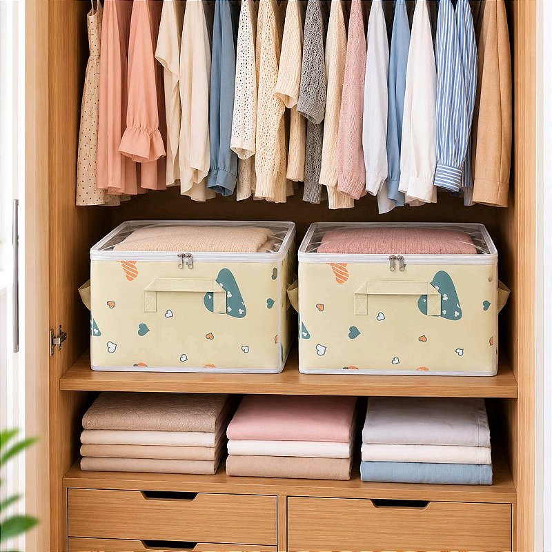 Organizador para Edredons com Visor 60x40x30 cm