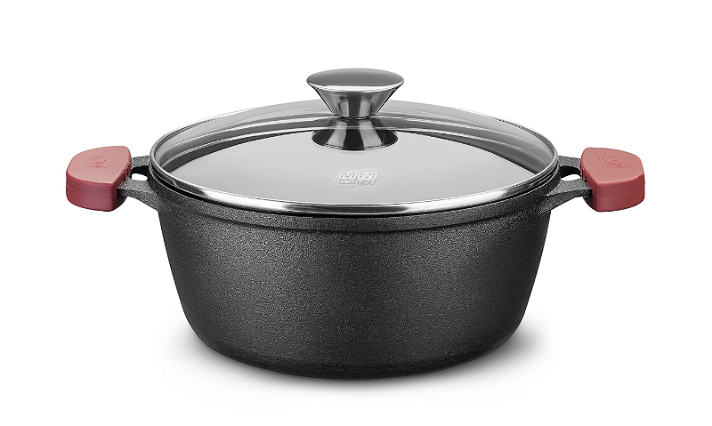 Panela de Ferro com tampa de vidro Nº26