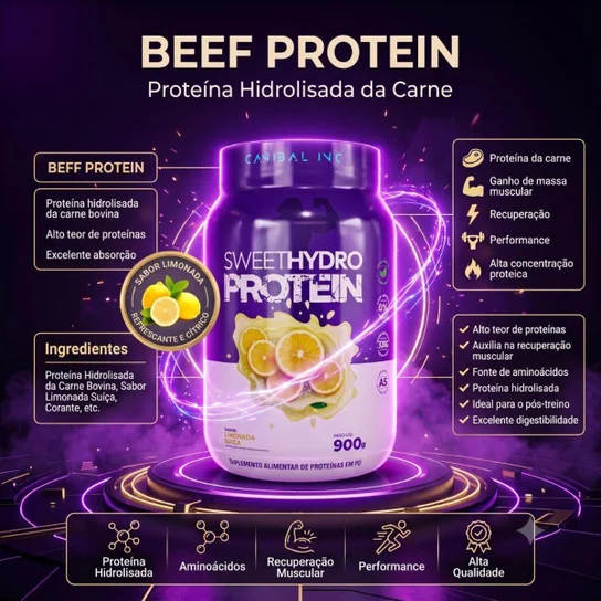 Whey Sweet Hidro Limonada Suíça 900g